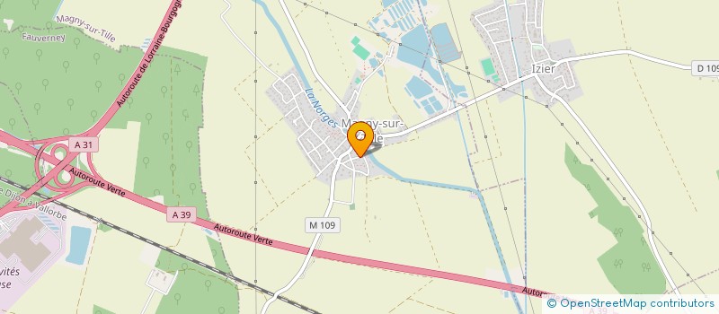 localisation de l'entreprise ATHENA  MAGNY-SUR-TILLE