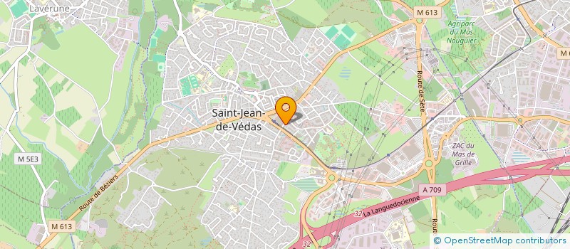 localisation de l'entreprise ATHENA BS 13  SAINT-JEAN-DE-VEDAS