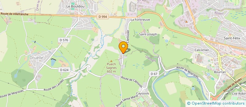 localisation de l'entreprise ATHENA CONCEPT  DRUELLE BALSAC