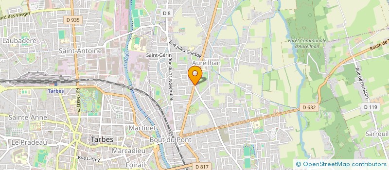 localisation de l'entreprise ATHENA COSTUMES CREATION RESTAURATION  AUREILHAN