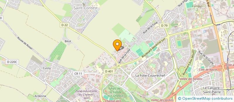 localisation de l'entreprise ATHENA DENTAIRE SCI  SAINT-CONTEST