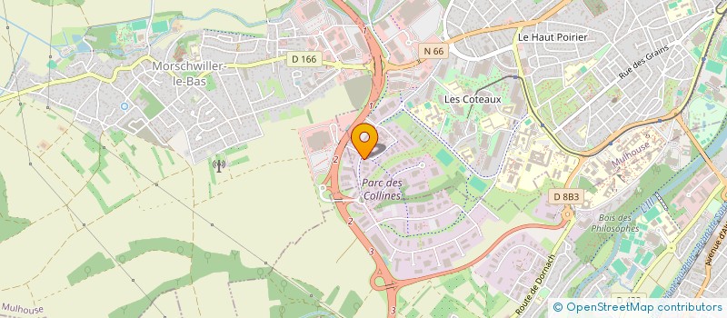 localisation de l'entreprise ATHENA DEVELOPPEMENT  MULHOUSE