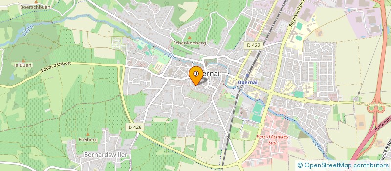 localisation de l'entreprise ATHENA EMCM  OBERNAI