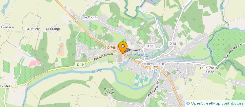 localisation de l'entreprise ATHENA FLAMME  MAREUIL-SUR-LAY-DISSAIS