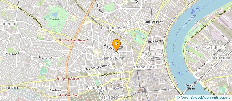 localisation de l'entreprise ATHENA-GESTION à BORDEAUX