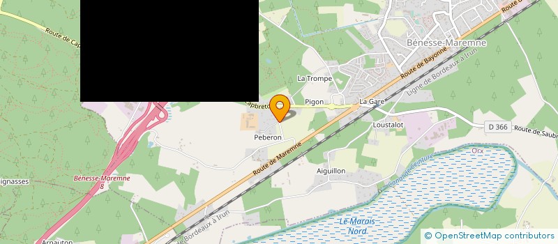 localisation de l'entreprise ATHENA'GRICOLE  BENESSE-MAREMNE