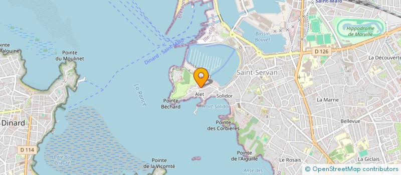 localisation de l'entreprise ATHENA GROUPE  SAINT-MALO