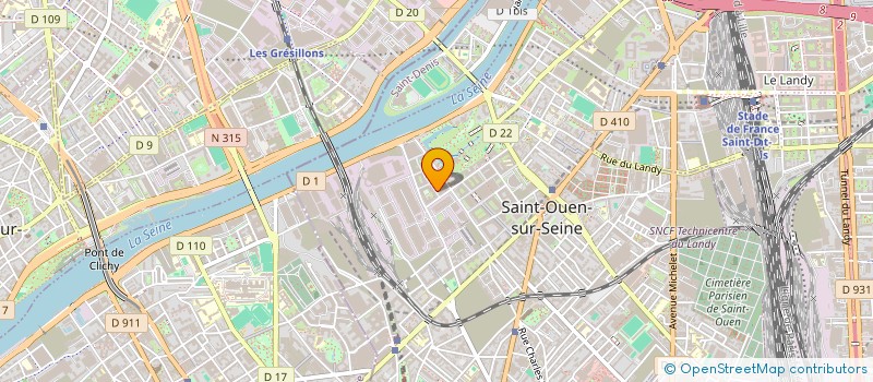 localisation de l'entreprise ATHENA HOMIES à SAINT-OUEN-SUR-SEINE