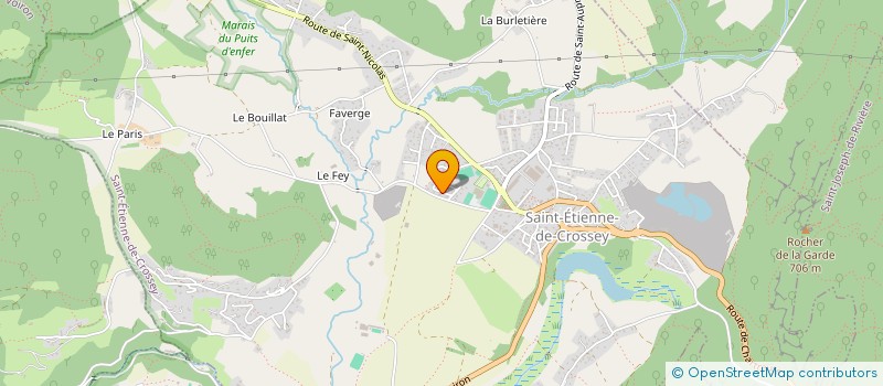 localisation de l'entreprise ATHENA IMMO  SAINT-ETIENNE-DE-CROSSEY