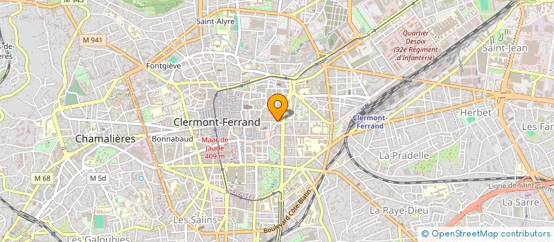 localisation de l'entreprise ATHENA IMMOBILIER  CLERMONT-FERRAND