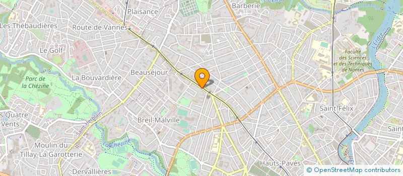 localisation de l'entreprise ATHENA INFORMATIQUE à NANTES