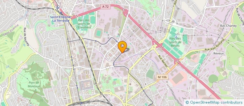 localisation de l'entreprise ATHENA INTERIM 42  SAINT-ETIENNE