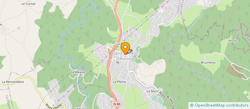 localisation de l'entreprise ATHENA INTERIM 43  SAINT-FERREOL-D'AUROURE