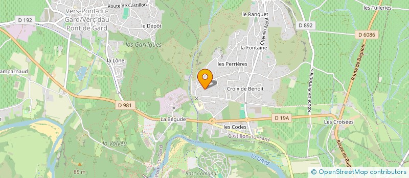 localisation de l'entreprise ATHENA INVEST  CASTILLON-DU-GARD