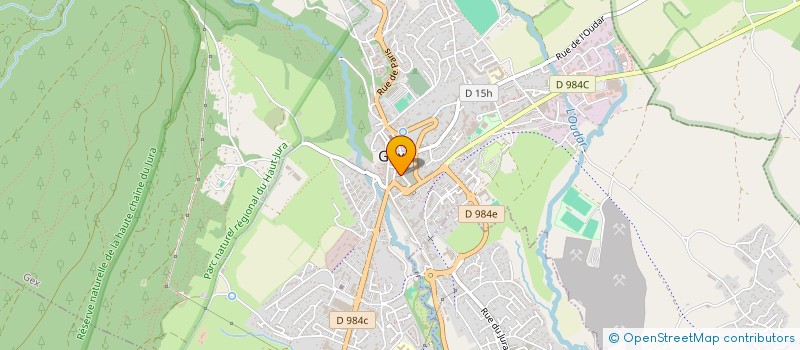 localisation de l'entreprise ATHENA MANUCURE  GEX