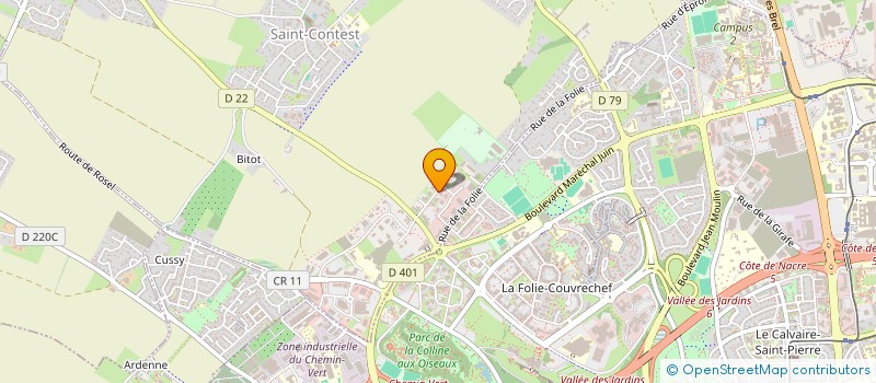 localisation de l'entreprise ATHENA OPTIQUE à SAINT-CONTEST