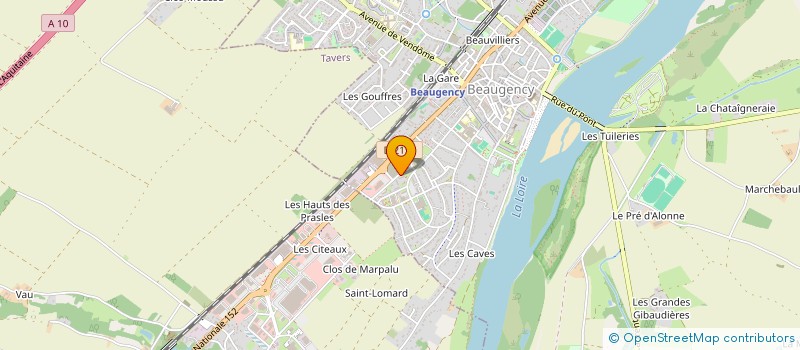 localisation de l'entreprise ATHENA P à BEAUGENCY