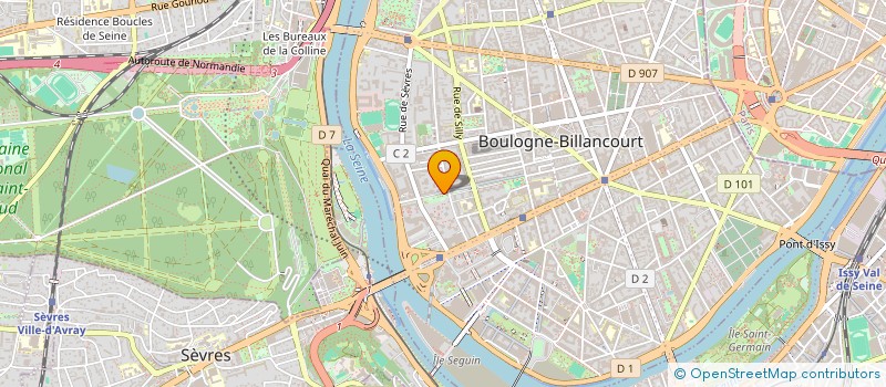 localisation de l'entreprise ATHENA PHARMA CONSEILS  BOULOGNE-BILLANCOURT