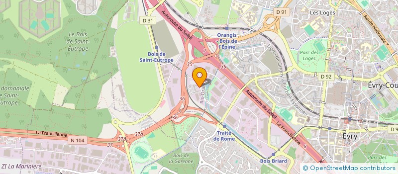 localisation de l'entreprise ATHENA PROTECTION  RIS-ORANGIS