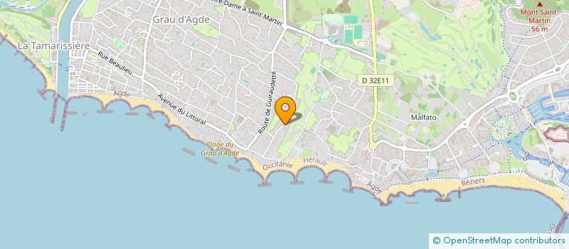 localisation de l'entreprise ATHENA QUATRE  AGDE