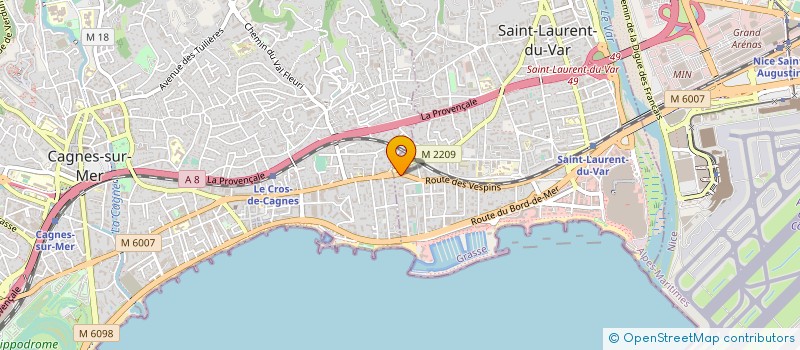 localisation de l'entreprise ATHENA RESSOURCES HUMAINES  SAINT-LAURENT-DU-VAR