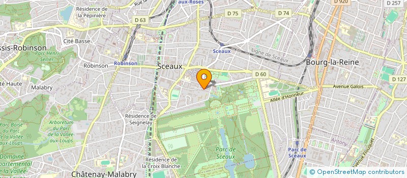 localisation de l'entreprise ATHENA SAS à SCEAUX