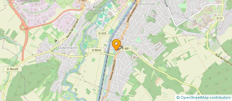 localisation de l'entreprise ATHENA SYNERGIE  BRUNSTATT-DIDENHEIM