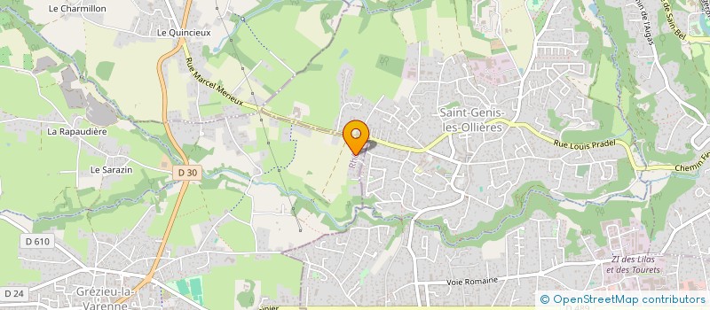 localisation de l'entreprise ATHENADES  GREZIEU-LA-VARENNE