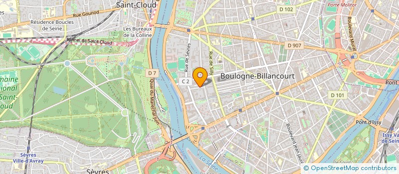 localisation de l'entreprise ATHENAIS  BOULOGNE-BILLANCOURT