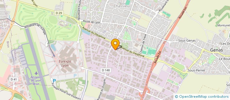 localisation de l'entreprise ATHENAIS à CHASSIEU