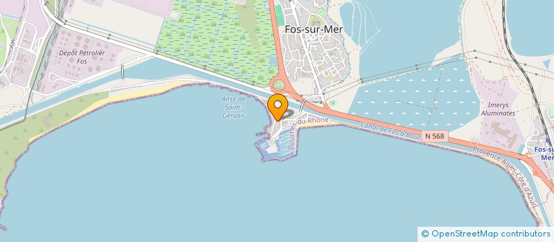 localisation de l'entreprise ATHENAIS à FOS-SUR-MER