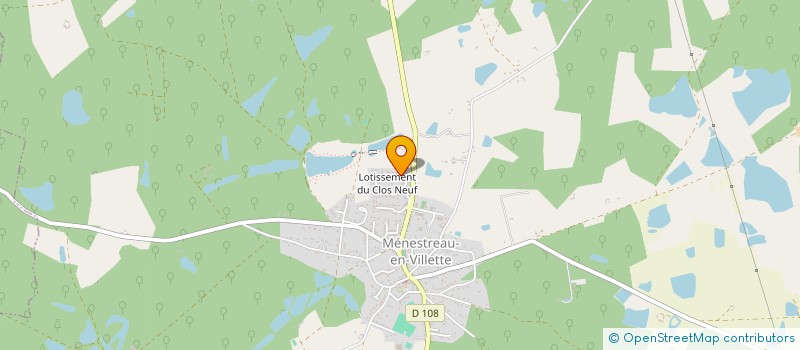 localisation de l'entreprise ATHENAIS FINANCE à MENESTREAU-EN-VILLETTE
