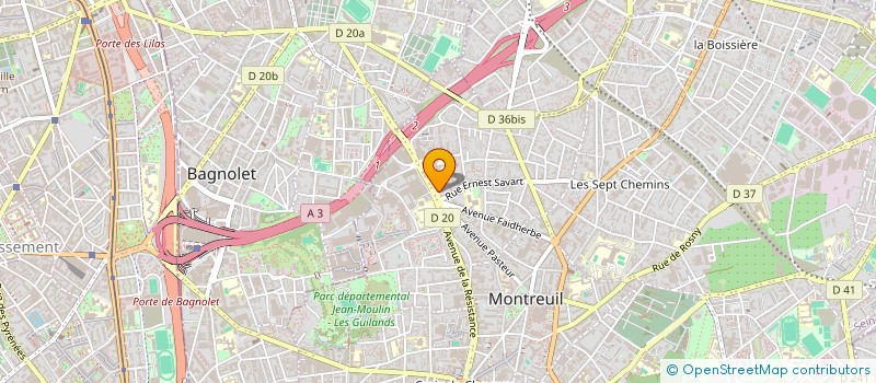localisation de l'entreprise ATHENAISE à MONTREUIL