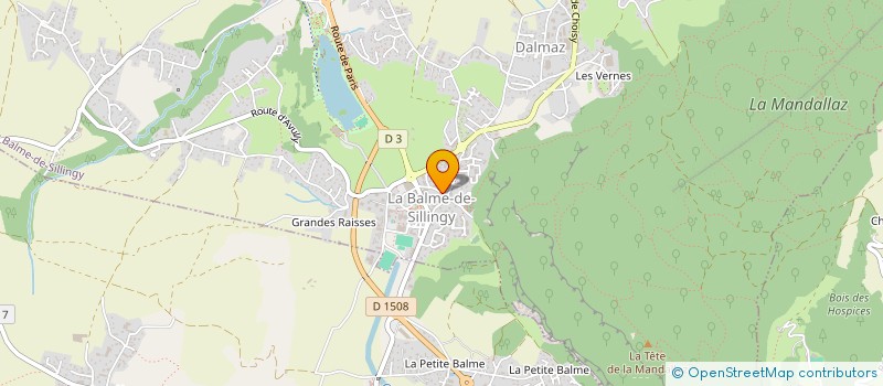 localisation de l'entreprise ATHENAS  LA BALME-DE-SILLINGY