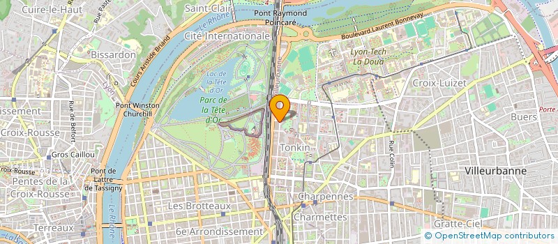 localisation de l'entreprise ATHENASYS  VILLEURBANNE