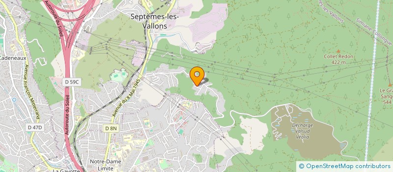 localisation de l'entreprise ATHENES 21 à SEPTEMES-LES-VALLONS