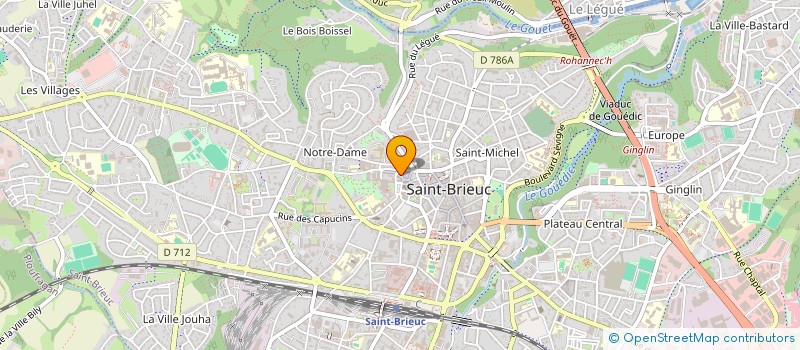 localisation de l'entreprise ATHENES à SAINT-BRIEUC