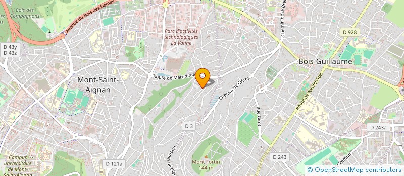 localisation de l'entreprise ATHENIE  MONT-SAINT-AIGNAN