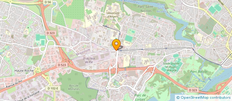 localisation de l'entreprise ATHENIS CONSEIL à ANGERS