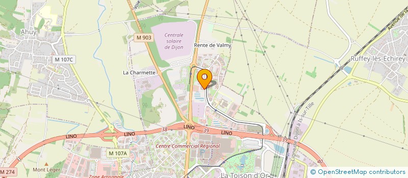localisation de l'entreprise ATHENOR à DIJON