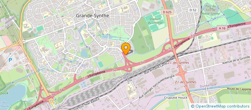 localisation de l'entreprise ATHENOR  GRANDE-SYNTHE