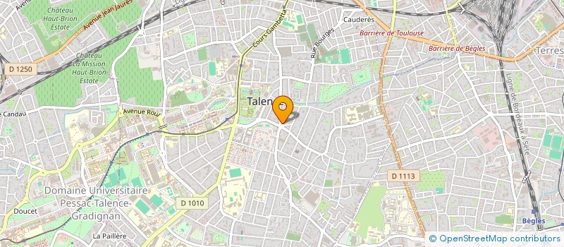 localisation de l'entreprise ATHENOS  TALENCE
