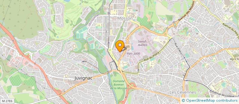 localisation de l'entreprise ATHEOR à MONTPELLIER