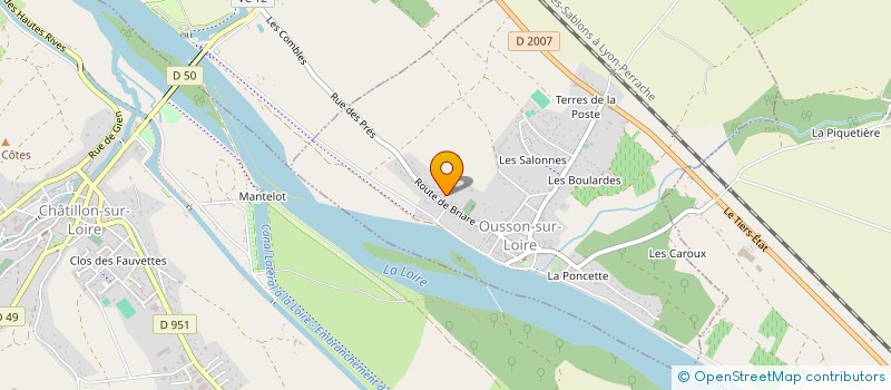 localisation de l'entreprise ATHESCA à BRIARE