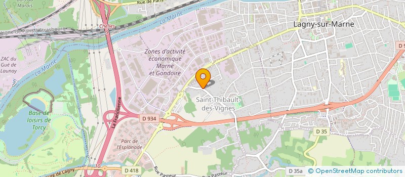 localisation de l'entreprise ATHEYMA CONSEIL  SAINT-THIBAULT-DES-VIGNES