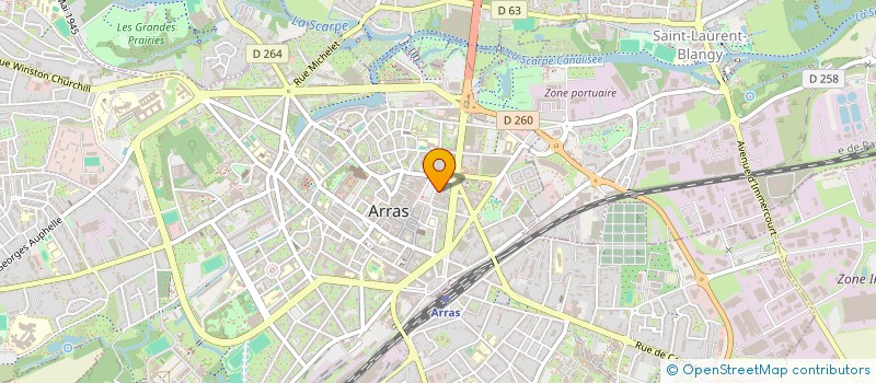 localisation de l'entreprise ATHF à ARRAS