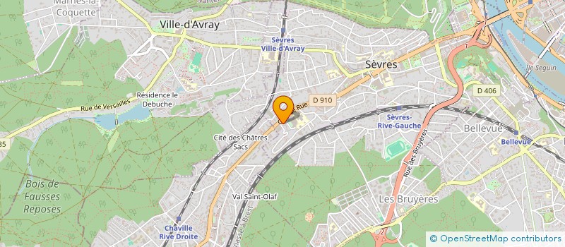 localisation de l'entreprise ATHIA SE COIFFE à SEVRES