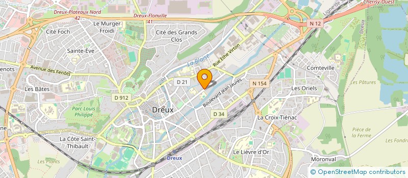localisation de l'entreprise ATHICCA à DREUX