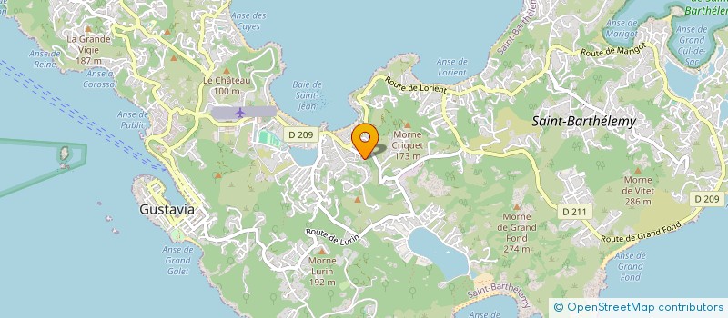 localisation de l'entreprise ATHINA à SAINT BARTHELEMY
