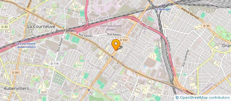 localisation de l'entreprise ATHIS à LA COURNEUVE